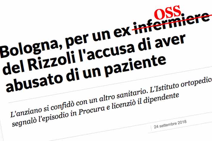 Bologna, ex dipendete del Rizzoli accusato di aver abusato di un paziente