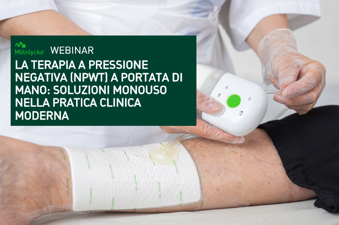 Terapia a Pressione Negativa monouso: un webinar sulle nuove soluzioni nella pratica clinica
