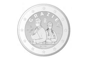 Moneta da due euro dedicata a infermieri e medici