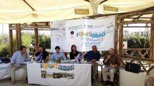 Un momento della conferenza stampa.